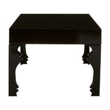 Orsina Elegant Black Coffee Table with Decorative Legs for Stylish Living Rooms