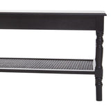 Orsina Black Coffee Table with Lower Shelf and Elegant Design for Modern Living Rooms