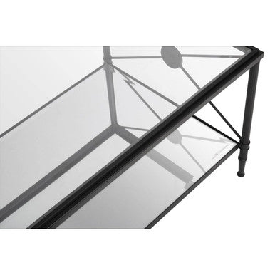 Orsina Coffee Table with a sleek glass top and sturdy metal frame for modern living spaces