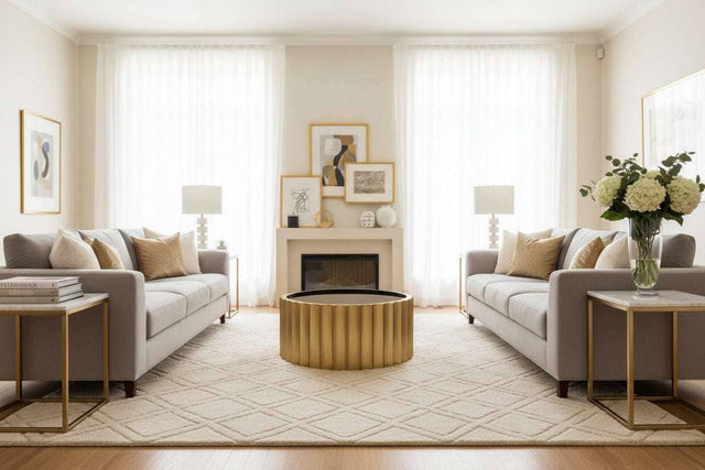 Alvaro Black And Titanium Round Coffee Table Orsina