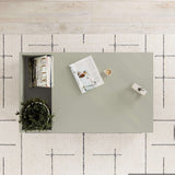 Stylish Decortie Coffee Table with storage and a magazine on top, set on a patterned rug