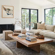 Stylish Nisu Home Coffee Table in natural wood finish, perfect for modern living rooms.
