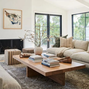 Stylish Nisu Home Coffee Table in natural wood finish, perfect for modern living rooms.