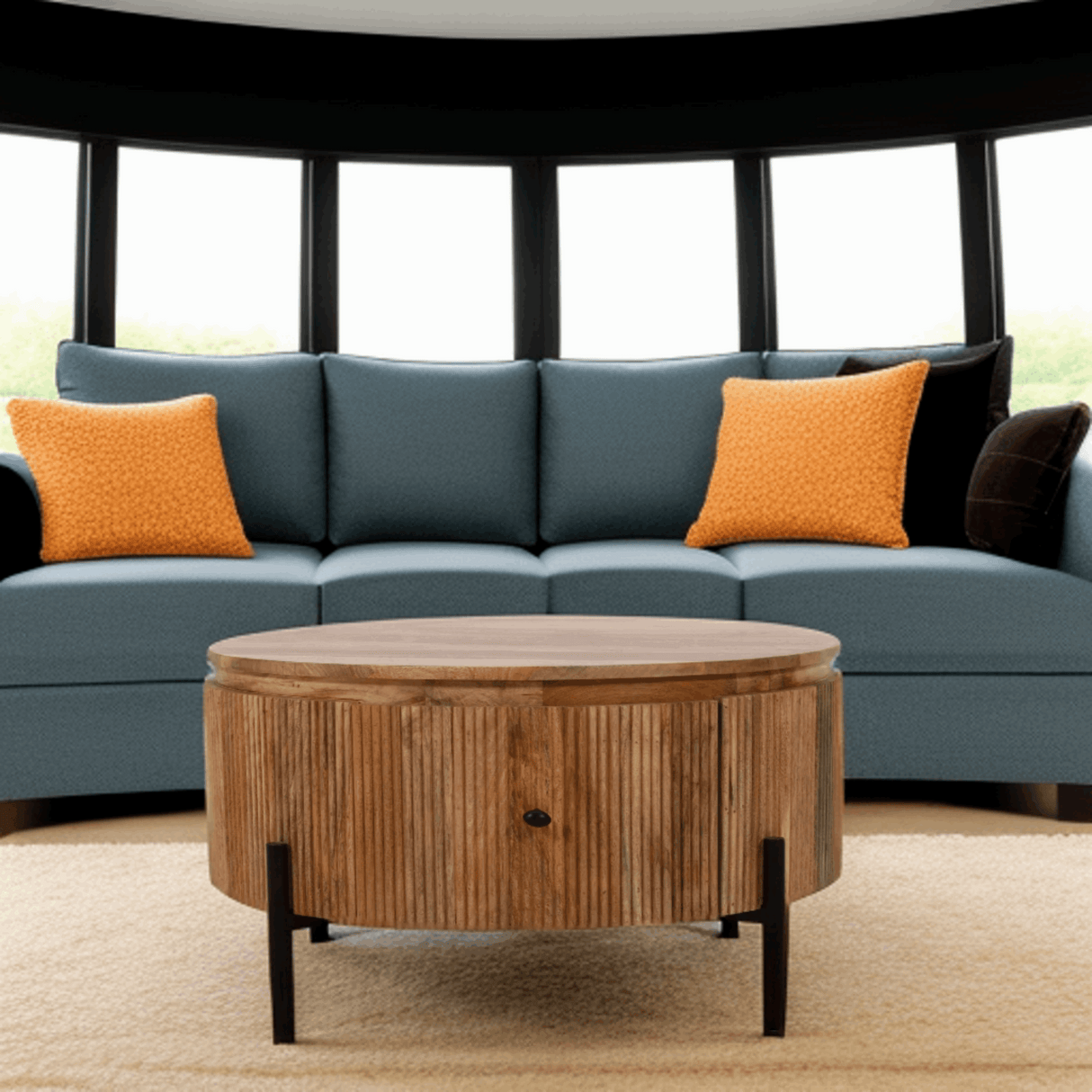 Verty Furniture Coffee Table with Rustic Design, Ideal Centrepiece for Modern Living Rooms