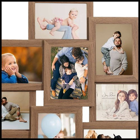 vidaXL Black Collage Photo Frame for 10 Photos vidaXL