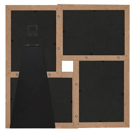 vidaXL Black Wooden Collage Photo Frame for 4 Photos vidaXL