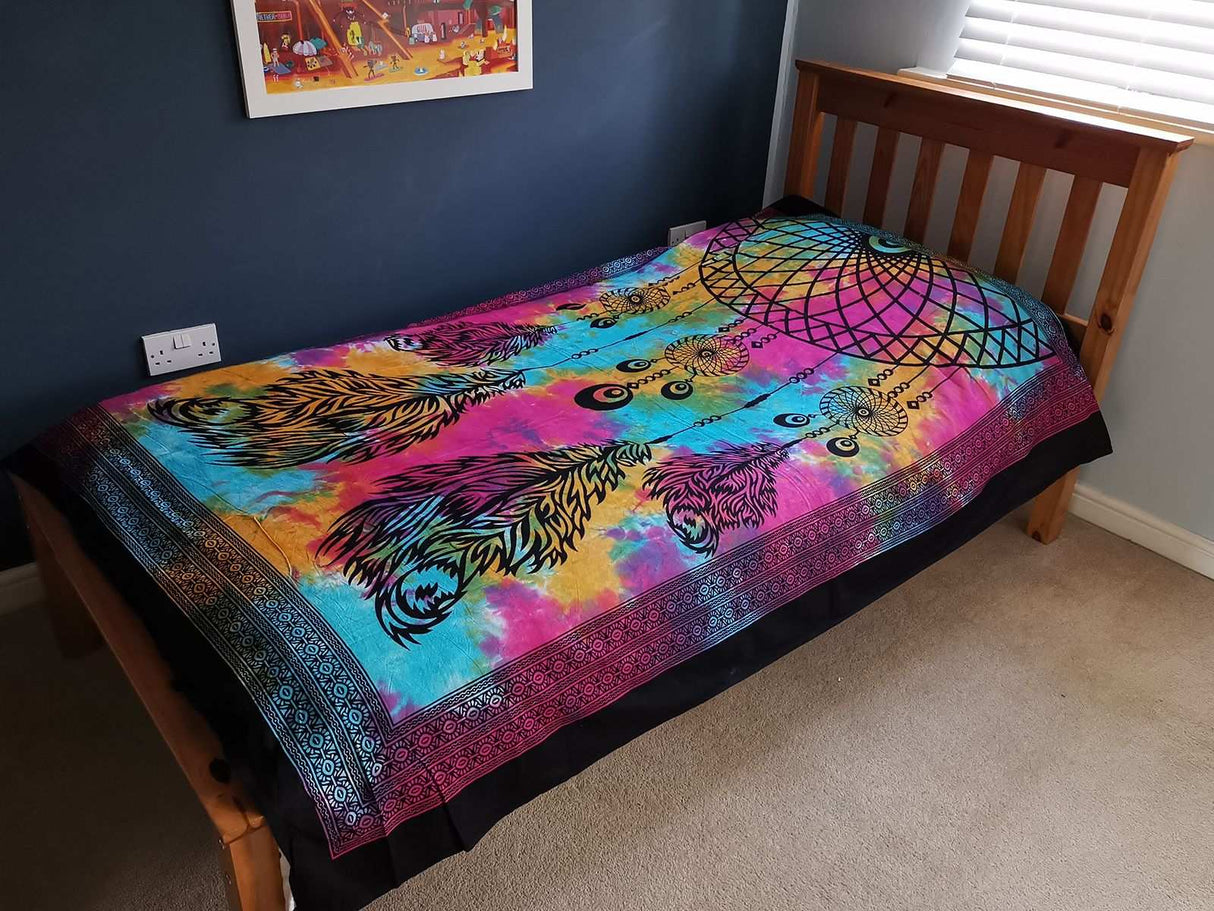 Shades 4 Seasons Colorful Cotton Bedspread for Bohemian Decor AW-Dropship