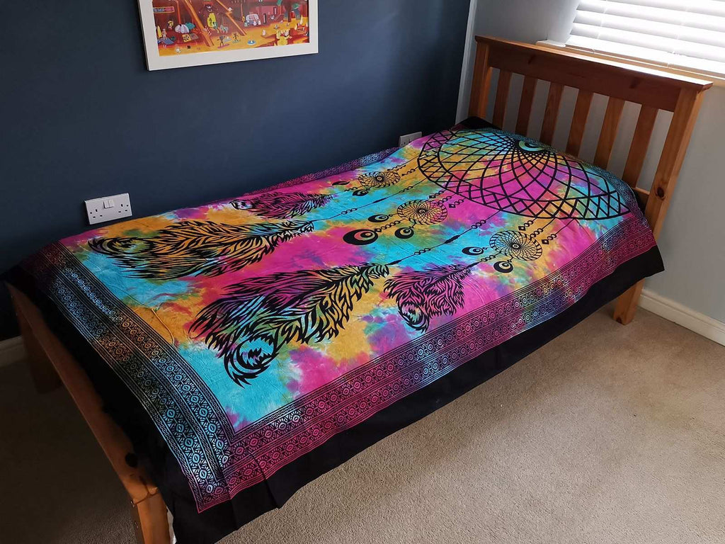 Shades 4 Seasons Colorful Cotton Bedspread for Bohemian Decor AW-Dropship