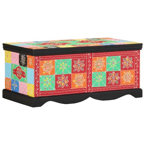vidaXL Coffee Table Multicolour 90x50x40 cm Solid Wood Mango vidaXL