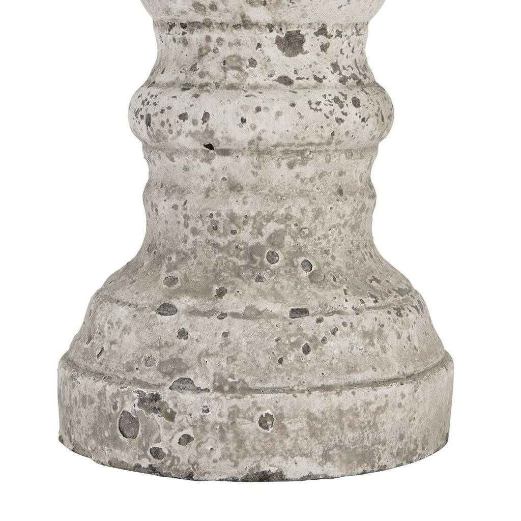 Large Stone Ceramic Column Candle Holder Shades 4 Seasons