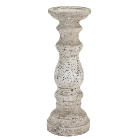 Large Stone Ceramic Column Candle Holder STONE CERAMIC Shades 4 Seasons