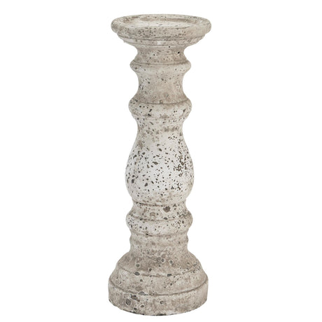 Large Stone Ceramic Column Candle Holder STONE CERAMIC Shades 4 Seasons