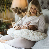 BellaMoon 3-in-1 Comfort Pillow for nursing and support with floral design and soft fabric