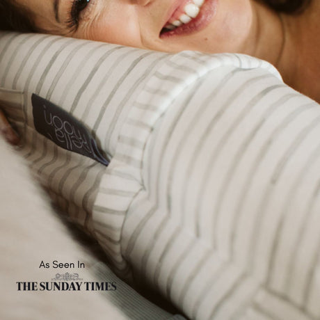 BellaMoon 3-in-1 Comfort Pillow with Striped Design for Ultimate Sleep Support