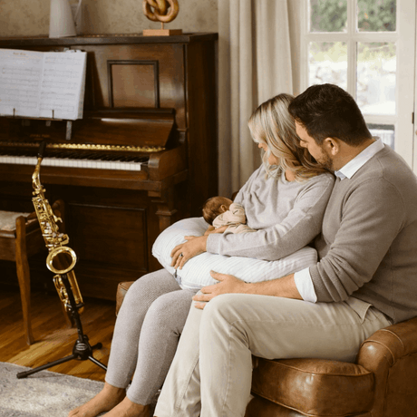 BellaMoon 3-in-1 Comfort Pillow for parents and babies, ideal for relaxation and support