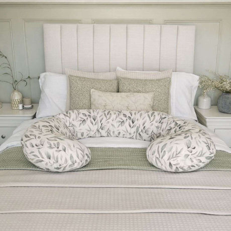 BellaMoon 3-in-1 Comfort Pillow with Leaf Print Design for Ultimate Relaxation and Support