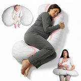 BellaMoon 3-in-1 Comfort Pillow for pregnancy, nursing, and baby support with versatile design