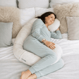 BellaMoon 3-in-1 Comfort Pillow providing support for restful sleep in a stylish bedroom setting