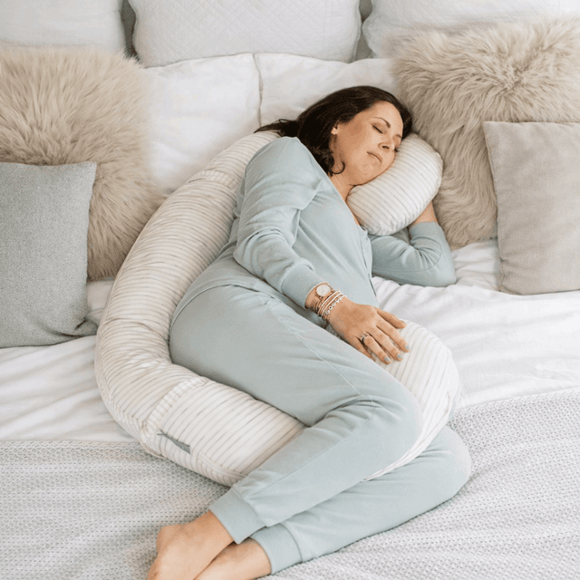 BellaMoon 3-in-1 Comfort Pillow providing support for restful sleep in a stylish bedroom setting