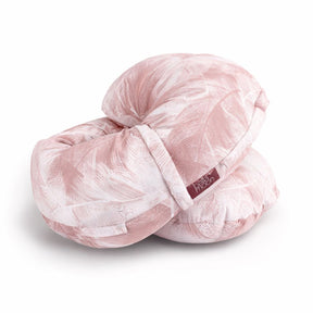 BellaMoon 3-in-1 Comfort Pillow in Soft Pink with Stylish Feather Design for Versatile Relaxation