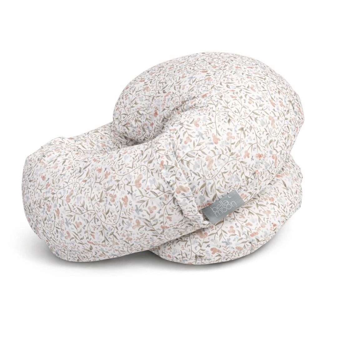 BellaMoon 3-in-1 Comfort Pillow featuring a floral design for versatile sleeping support