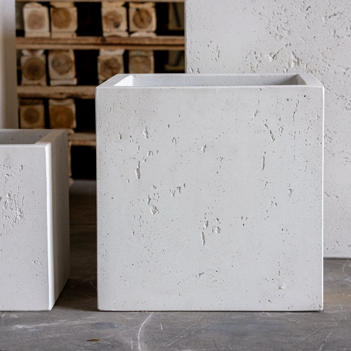 Jobu Home Concrete Planter in Square Shape for Modern Home Decor and Indoor Plants