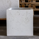 Stylish Jobu Home Concrete Planter in a minimalist square design for indoor and outdoor plants