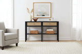 Orsina Console Table with Two Drawers and Open Shelves for Stylish Home Decor