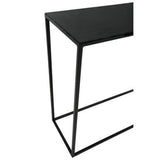 Stylish Orsina Console Table with a sleek black finish and minimalist metal frame