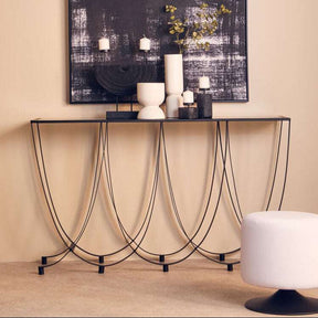 Orsina Console Table with Elegant Curved Design and Minimalist Aesthetic for Modern Interiors