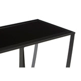 Orsina Console Table with a sleek black surface and modern design for stylish interiors