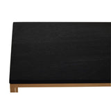 Orsina Console Table with a sleek black top and minimalist design for modern interiors
