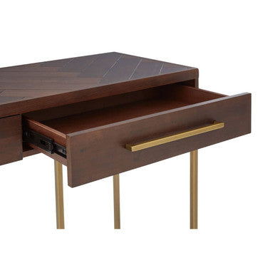 Orsina Console Table with a Stylish Drawer and Elegant Gold Legs for Modern Living Spaces
