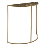 Sleek Orsina Console Table with a stylish half-moon design and decorative top