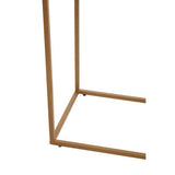 Orsina Console Table frame featuring a sleek metal design in a natural finish
