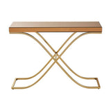 Sleek Orsina Console Table with Elegant Gold Frame and Minimalist Design