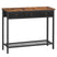 Klassyx Console Table with Wooden Top and Metal Frame, featuring three drawers and a lower shelf