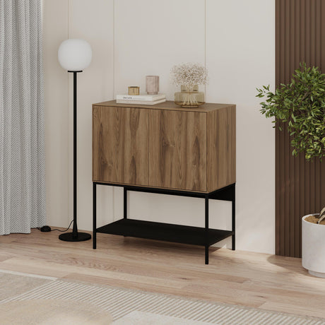 Decortie wooden console table with a sleek design and storage space for modern interiors