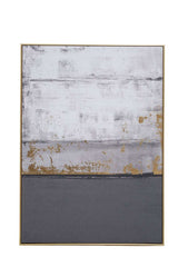 Astratto Grey and Gold Foil Wall Art Orsina