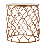 Avantis Set Of Two Mirrored Top Copper Tables Orsina