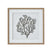 Atol Coral Art Mounted In Beaded Frame BROWN GLASS Shades 4 Seasons
