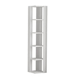 Decortie Corner Bookcase with five open shelving units for efficient space utilisation