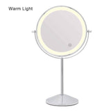 Hollywood Mirrors Cosmetic Mirror with Warm Light and Adjustable Stand for Perfect Makeup Application