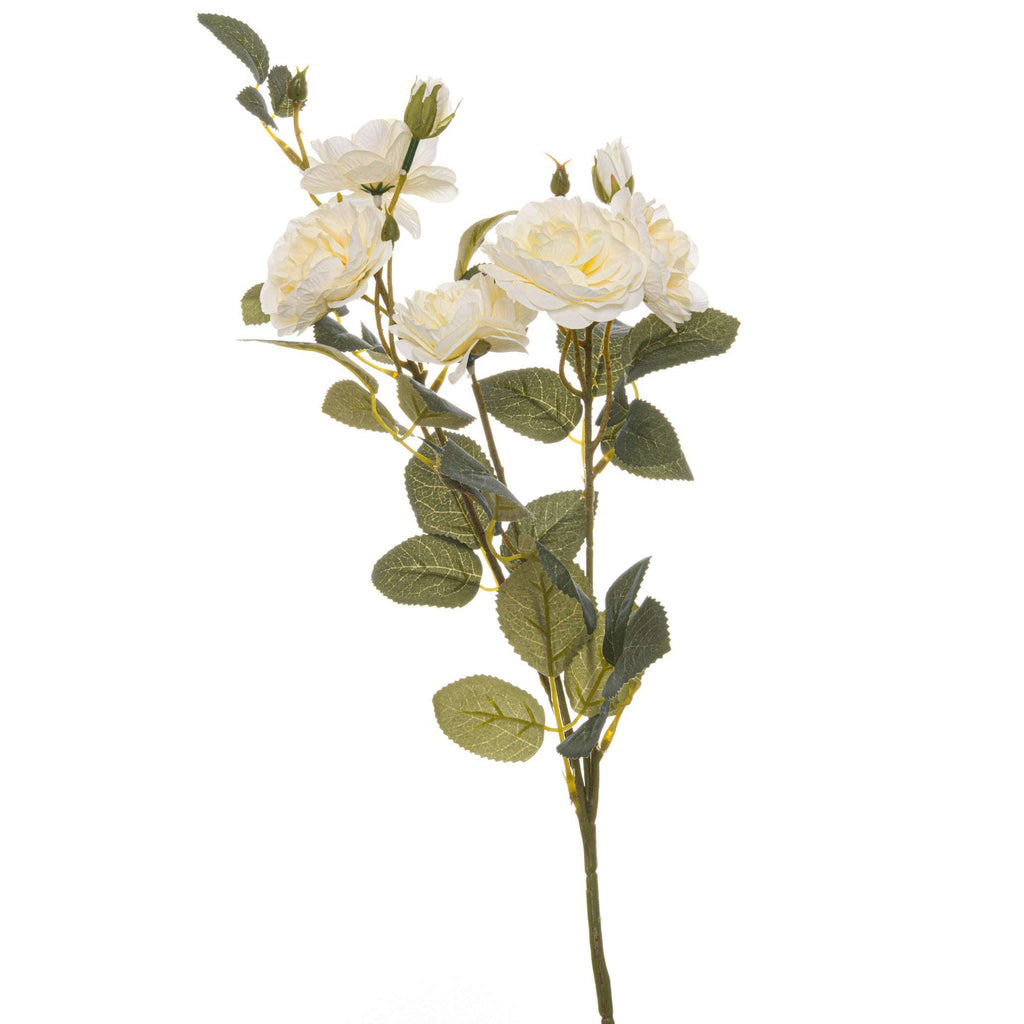 Shades 4 Seasons Cottage Rose Stem Artificial Flower GREEN PLASTIC Shades 4 Seasons