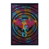 Shades 4 Seasons Cotton Bedspread with Colorful Elephant Design AW-Dropship
