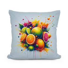 Colourful Cotton Cushion featuring vibrant fruit designs for a stylish home decor accent
