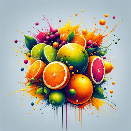 Colourful fruit design printed on a soft Cotton Cushion by HOME ART HAVEN for vibrant home decor