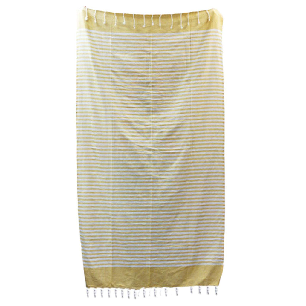 Cotton Pario Throw - 100x180 cm - Sunny Yellow Shades 4 Seasons