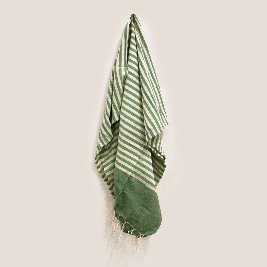 Cotton Pario Throw - 100x180 cm - Picnic Green Shades 4 Seasons