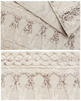 Nisu Home Cotton Rug with Intricate Textured Design in Neutral Tones for Cozy Interiors